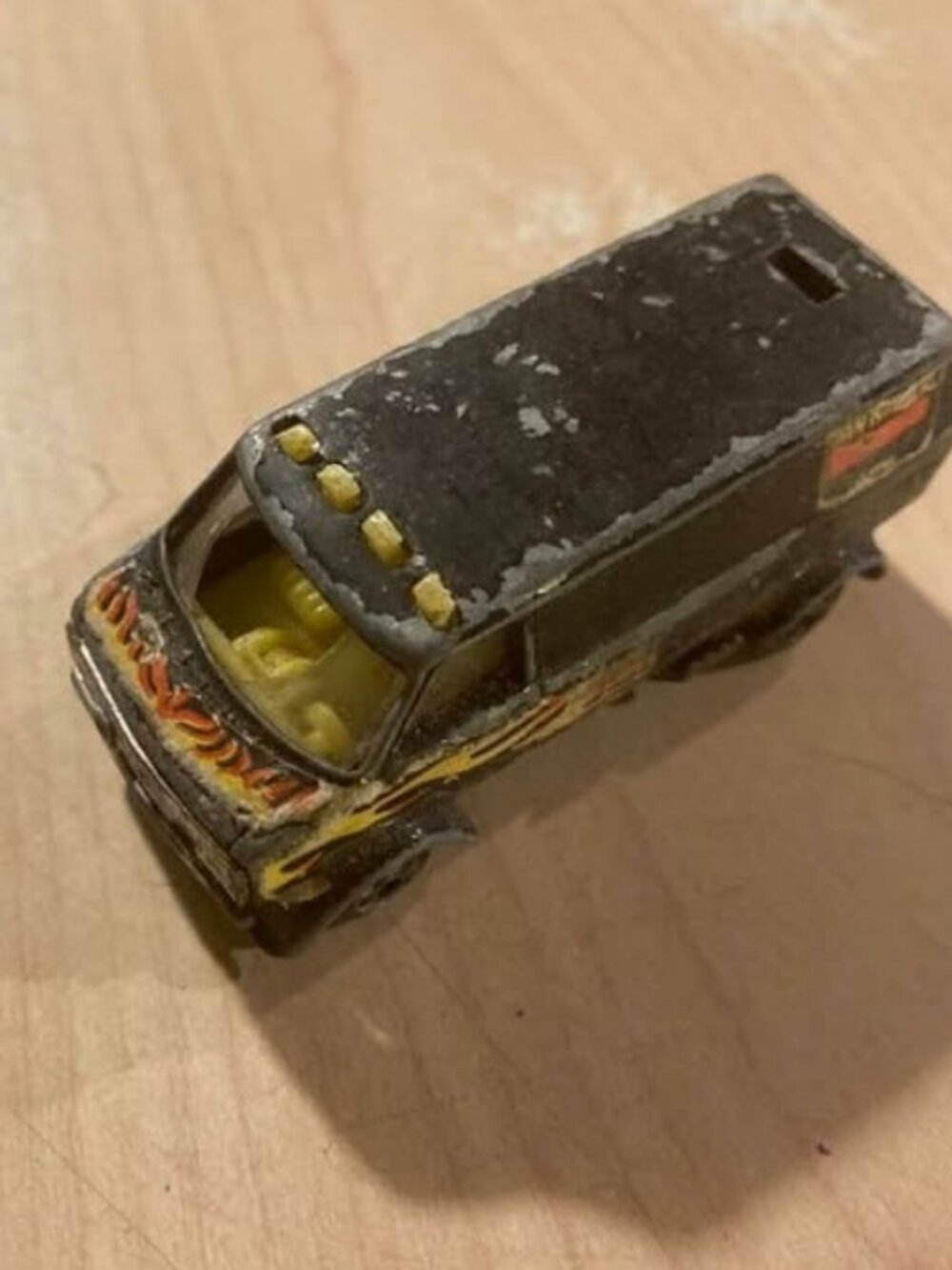 Zylmex P343 Black Dodge Van Killer 1:64 Diecast Hong Kong Flames